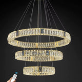 Aurelia Strata crystal ring chandelier