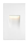 Vertical Hardwired White Step Light, LED Stair Light, Indoor/Outdoor 3 CCT Selectable 3000K to 5000K (2-Pack)