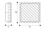 Flush-Mounted SKY XXZ-LED Wall Pack - 20W (Die-Cast Aluminum)