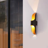 Z Cattleya 14.5-in H Multiple finishes Gold Hardwired Integrated LED Outdoor Wall Light