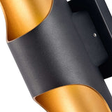 Z Cattleya 14.5-in H Multiple finishes Gold Hardwired Integrated LED Outdoor Wall Light