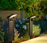Modern Black Solar LED Pathway Light, IP65 Waterproof, 300LM Outdoor Garden & Driveway Light