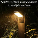 Modern Black Solar LED Pathway Light, IP65 Waterproof, 300LM Outdoor Garden & Driveway Light
