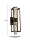 Designers Fountain
(Brand Rating: 4.5/5)
Aloft 4.5 in. Integrated LED Black Glam Wall Sconce with Clear Seedy Glass Shade