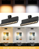 20W Dimmable LED Track Luminaire, Black Painted Finish; Compatible with H-Type Single-Circuit Track; 3000K CCT (Warm White); CRI 90+; 30° Narrow Flood Beam; Suitable for Wall Art and Accent Appl