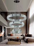 Aurelia Strata crystal ring chandelier