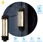 LED Outdoor Porch Wall Sconces IP65 Die-cast, Aluminum Anti Rust Garden Lighting Black 110v 265v for Villa Garage Courtyard