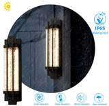 LED Outdoor Porch Wall Sconces IP65 Die-cast, Aluminum Anti Rust Garden Lighting Black 110v 265v for Villa Garage Courtyard