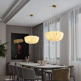 French Vanilla–Finished Vintage Umbrella Pendant