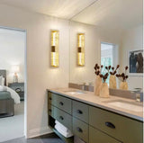 Modern 1-Light Gold Dimmable LED Wall Sconce Wall Lighting with Crystal Bubble Glass Shade