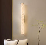 Brass Alabaster Wall Sconces, Indoor Marble Wall Lighting, Natural Stone Wall Mounted Lamp, Bathroom Vanity Light Fixtures,