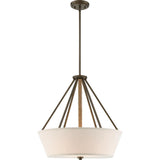 Seneca - 4 Light 22"
Pendant with Beige Linen Fabric Shade
Aged Bronze Finish with Rope Accent