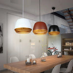 Led Pendant Light Modern Industrial Pendant Light Fixture Adjustable Trapezoid Hanging Lamp Glossy Metal Hanging Light