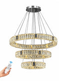 Aurelia Strata crystal ring chandelier