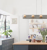 Stella - 8 Light
Island Pendant with Driftwood - Brushed
Nickel Accents
Finish