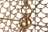 Spina Light Brown Jute Chandelierm