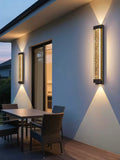 Architectural Solar LED Wall Light | IP65 Outdoor Accent Lighting for Villas, Gardens & Terraces