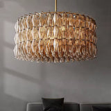 Chiara Smoke Glass Round Chandelier (47″)