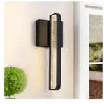 Led Black Integrated Outdoor Wall Light diecast aluminum