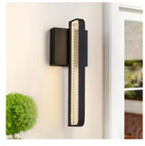 Led Black Integrated Outdoor Wall Light diecast aluminum