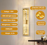 WOSHITU LED Wall Sconce Light: 19 Inch Modern Sconces Bath Wall Lighting 3000K