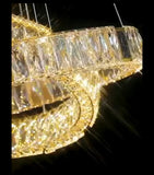Aurelia Strata crystal ring chandelier