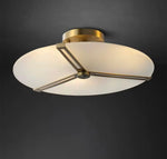 Triangular Frame Glass Ceiling Lamp