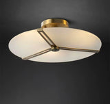 Triangular Frame Glass Ceiling Lamp