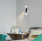 LED Bedside Reading Wall Light — brush, nickel ￼Adjustable and Foldable