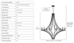 Urban Ambiance Vineland Collection – Luxury Mediterranean Chandelier