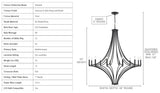 Urban Ambiance Vineland Collection – Luxury Mediterranean Chandelier