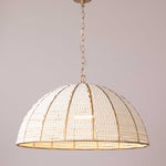 Minimal & Modern
Sevrin Beaded Pendant – White Gold Finish