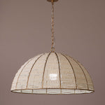 Minimal & Modern
Sevrin Beaded Pendant – White Gold Finish
