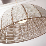 Minimal & Modern
Sevrin Beaded Pendant – White Gold Finish