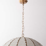 Minimal & Modern
Sevrin Beaded Pendant – White Gold Finish