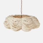 Refined & Descriptive
	•	Made Goods Kira 42” White Wood Beaded Clover Chandelier