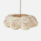Refined & Descriptive
	•	Made Goods Kira 42” White Wood Beaded Clover Chandelier