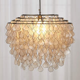 Teardrop Capiz Chandelier