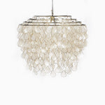 Teardrop Capiz Chandelier