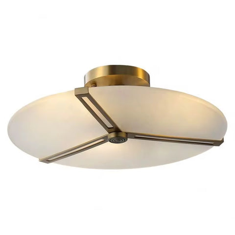 Triangular Frame Glass Ceiling Lamp