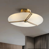 Triangular Frame Glass Ceiling Lamp