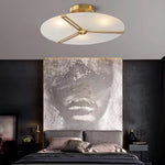Triangular Frame Glass Ceiling Lamp