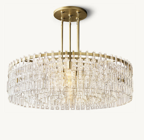 Crystal Round Chandelier – 48”