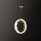 Vertical Ring Alabaster Pendant Lamp