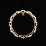 Vertical Ring Alabaster Pendant Lamp