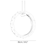 Vertical Ring Alabaster Pendant Lamp