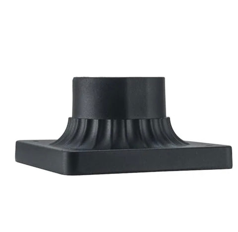 Bel Air Lighting Canby 5.5 in. Black Square Pier Mount Base for 3 inch Post Top Mounts