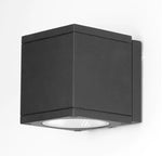 1-Light Black Up Down Integrated LED Modern Square Cube