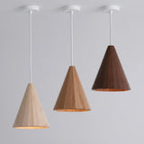 Vanamo Faceted Wood Pendant Light