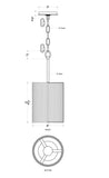 Abaca 1-Light Mini Pendant